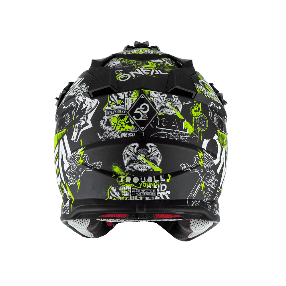 Oneal 2SRS Youth Helmet ATTACK black/neon yellow
