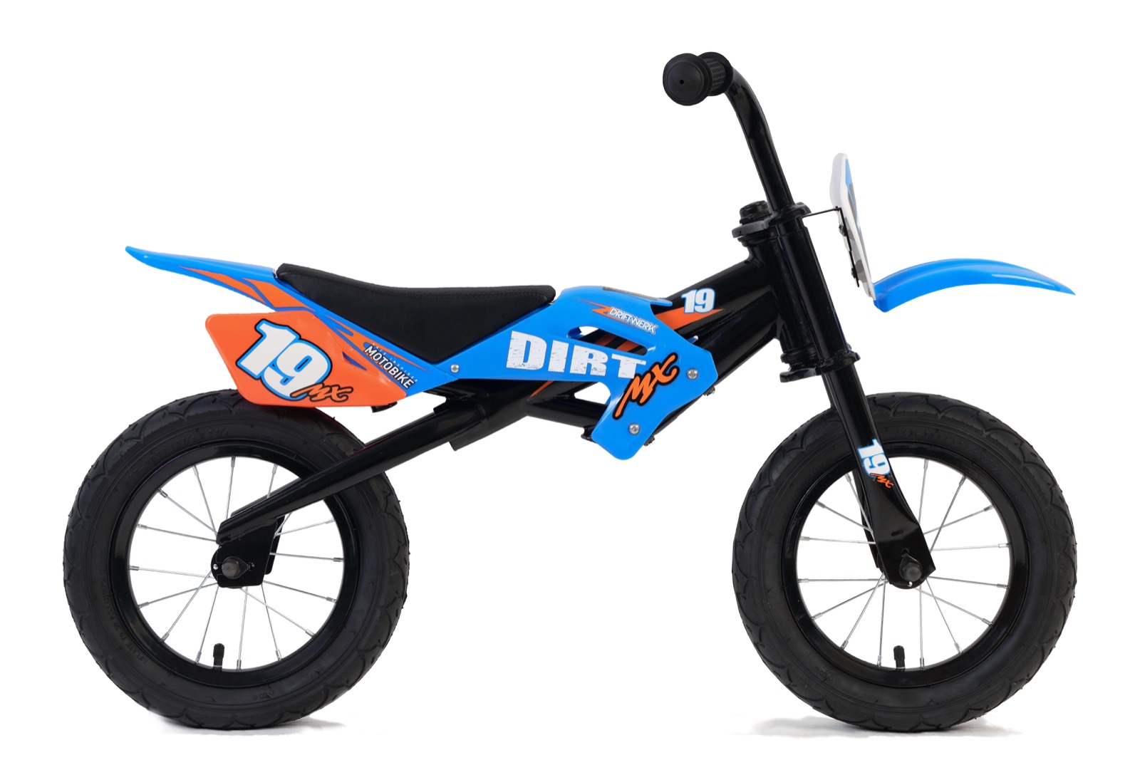 Driftwerk DirtMX Balance Bike Laufrad blau orange