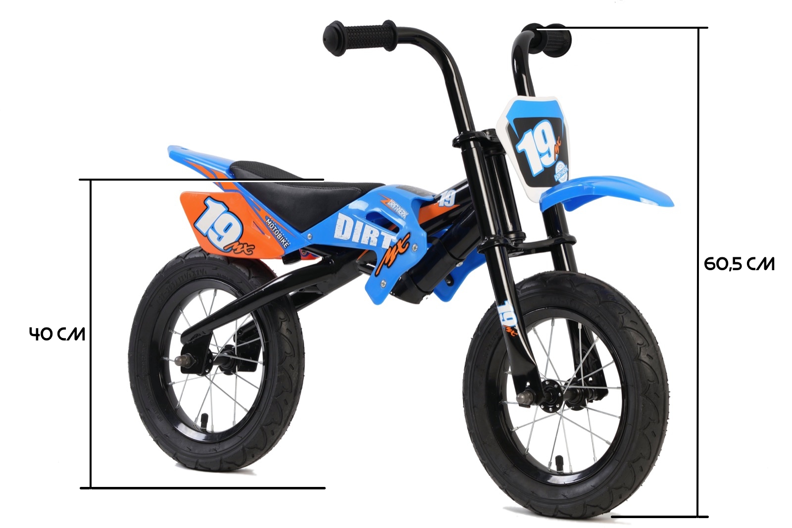 Driftwerk DirtMX Balance Bike Laufrad blau orange