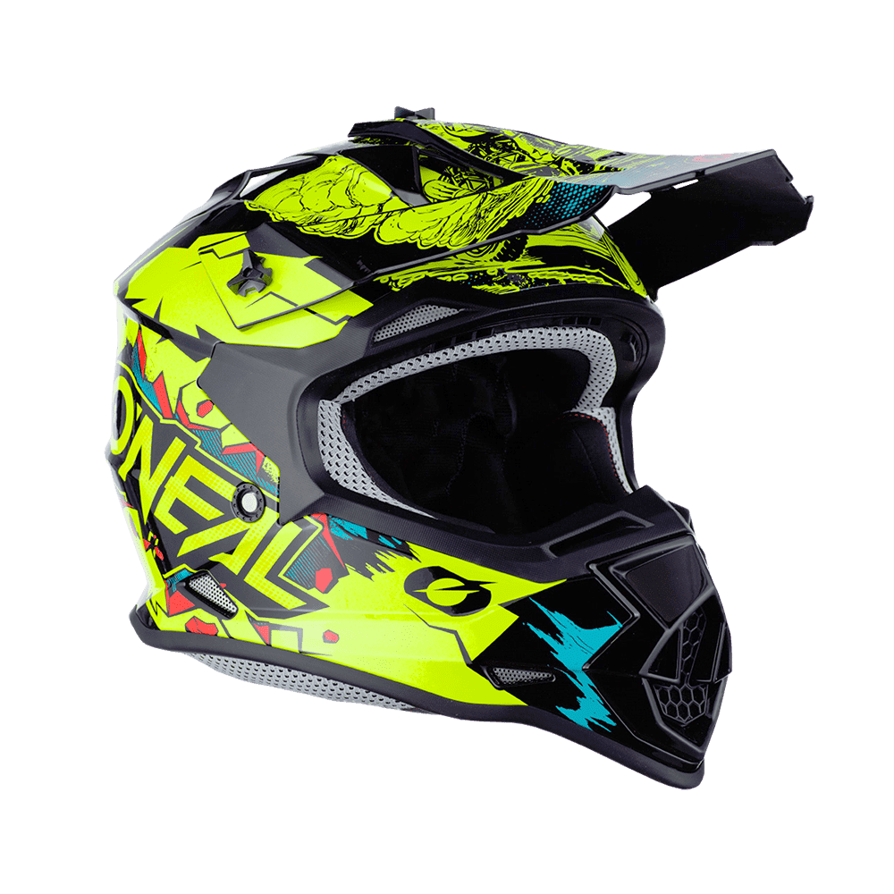 Oneal 2SRS Youth Helmet VILLAIN neon yellow